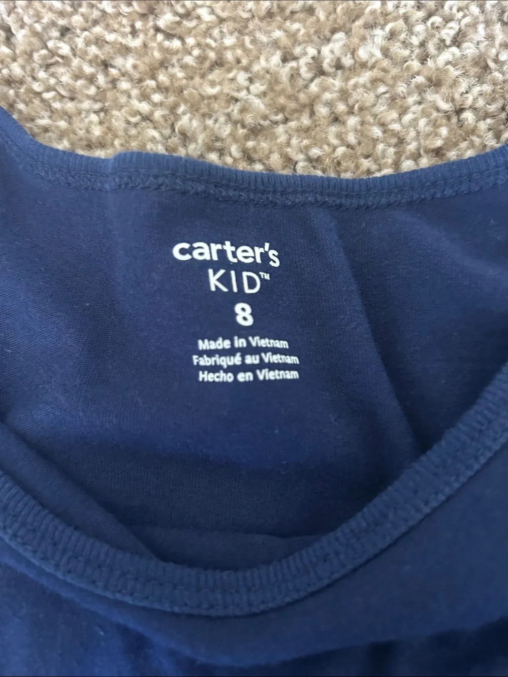 Carter's Navy Long-Sleeve Tulle Party Dress